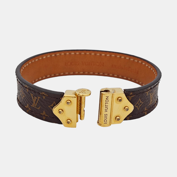 SPIRIT NANO MONOGRAM Metal Brown Bangle