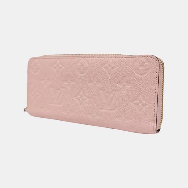 CLÉMENCE Monogram Calfskin Pink Wallet