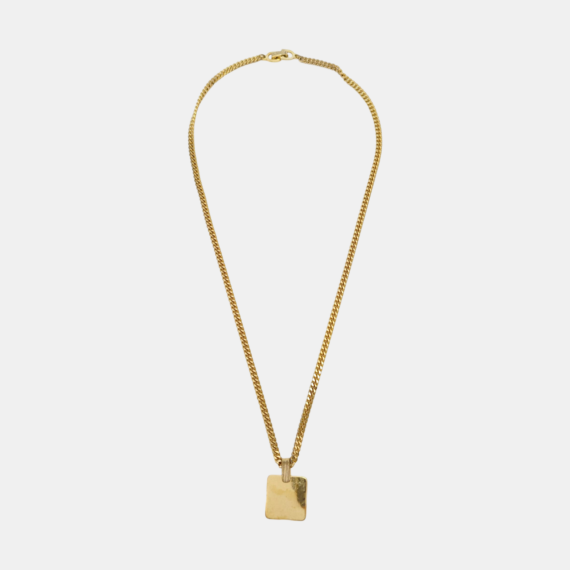 Dior Oblique Metal Gold Necklace