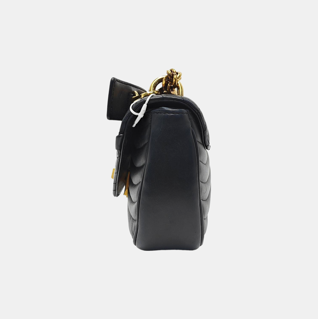 NEW WAVE PM Quilted Calfskin Black