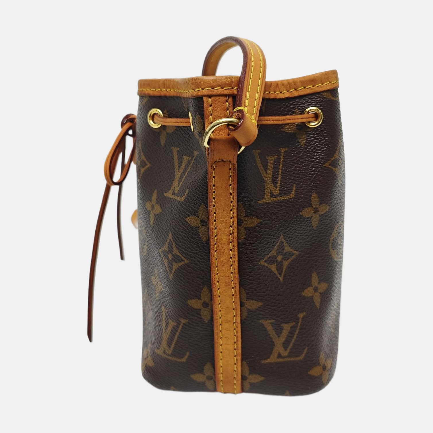 NÉONOÉ Nano Monogram Coated Canvas Brown