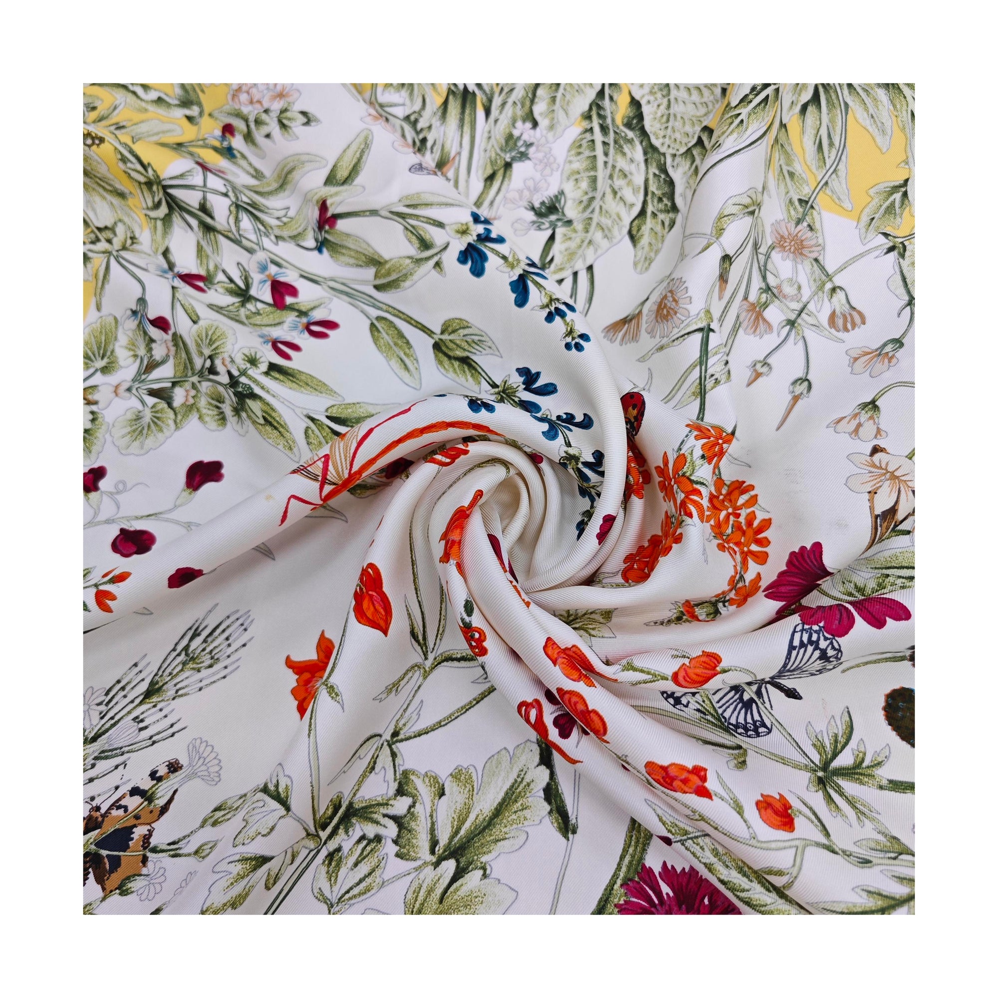 Mulberry Silk Silk Scarf Yellow