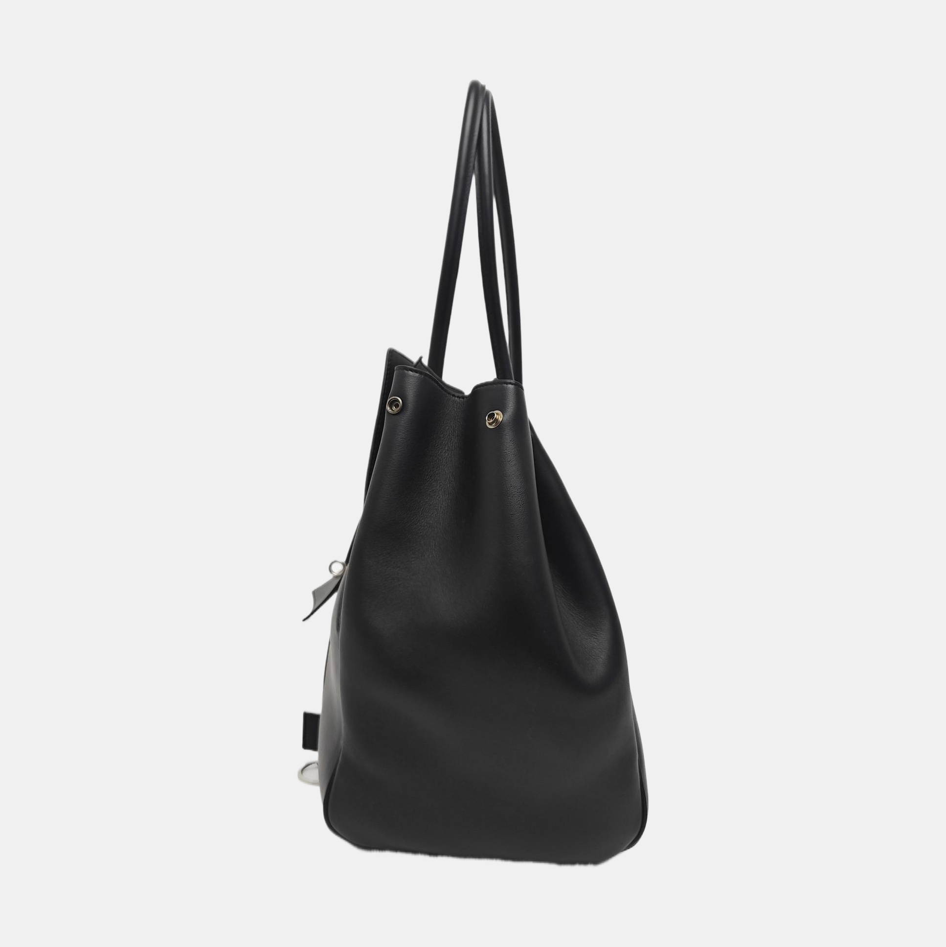 BEL AIR Large Calfskin Black