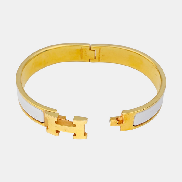 Clic H Metal Gold Bangle