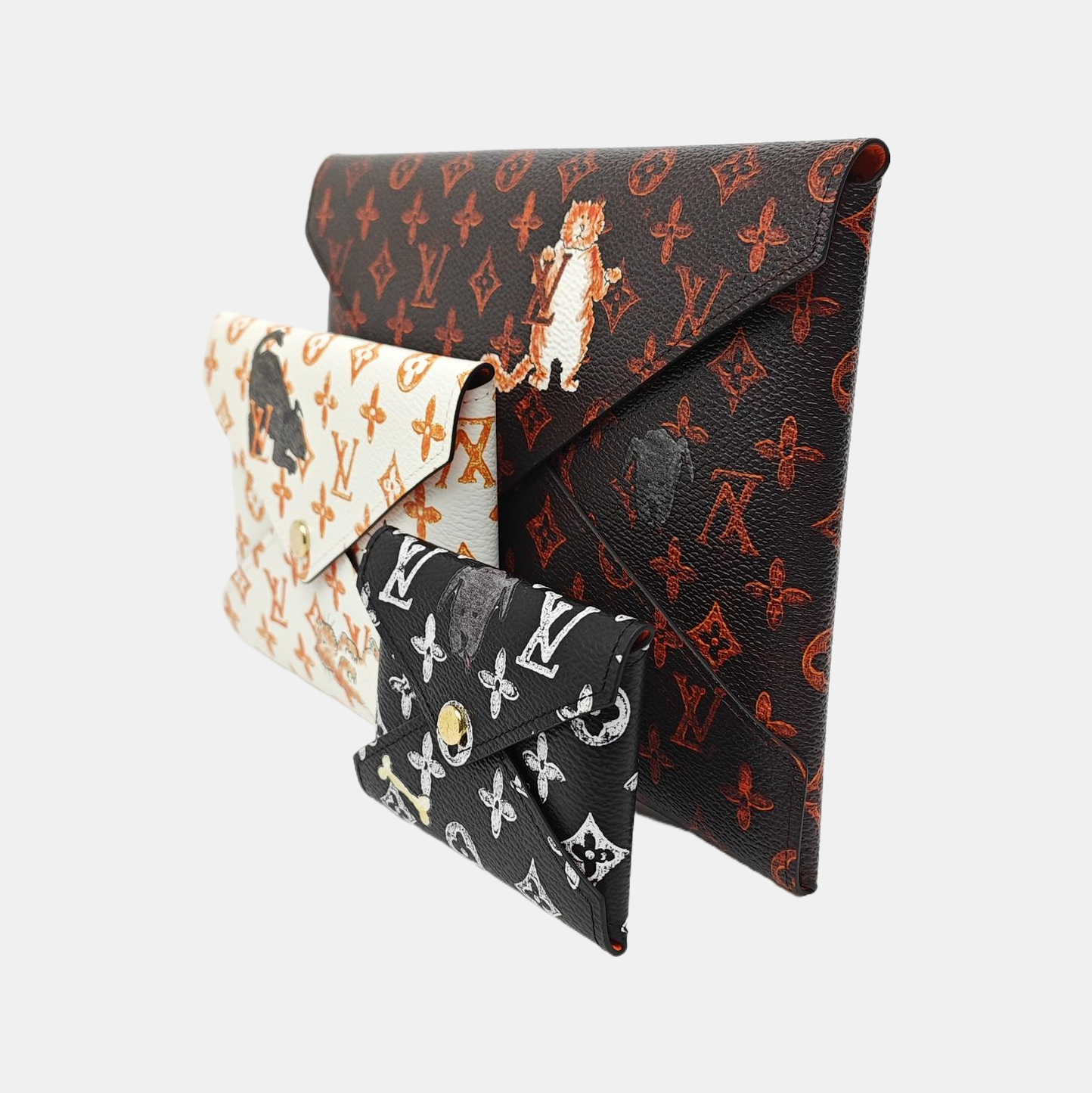 KIRIGAMI Monogram Coated Canvas Black