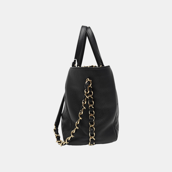 BOWLING Quilted Calfskin Black