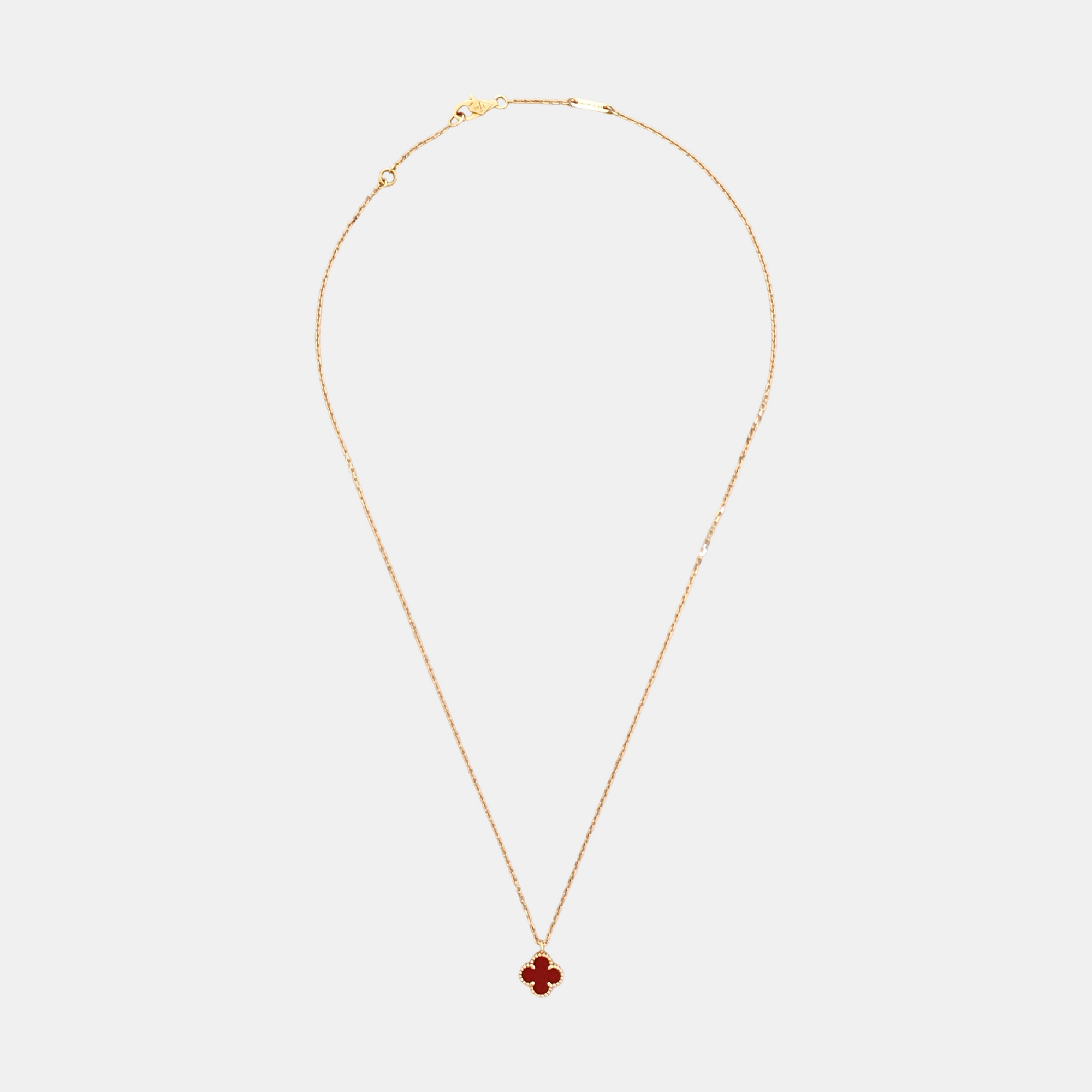 Sweet Alhambra 18k Rose Gold Necklace