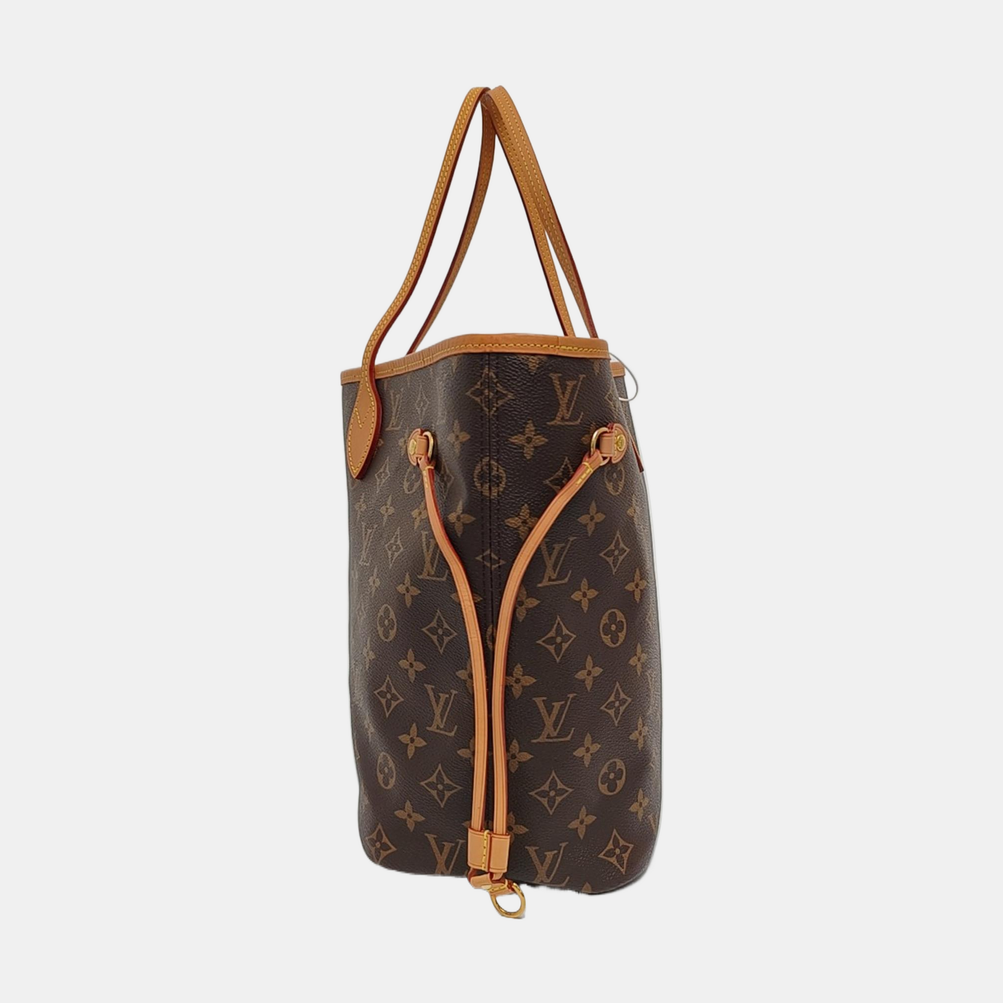NEVERFULL MM Monogram Coated Canvas Brown