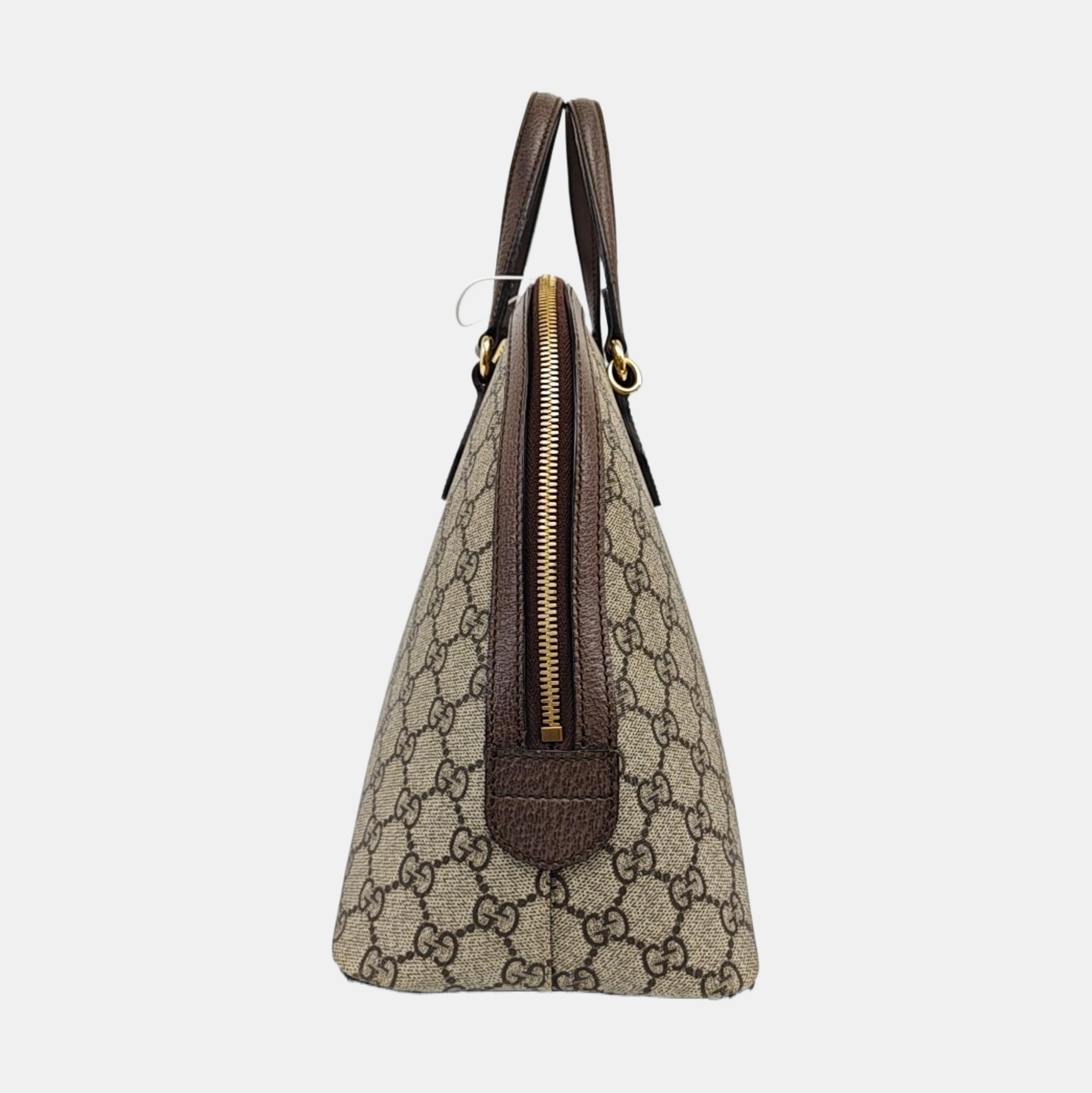 Ophidia Medium Monogram Coated Canvas Beige