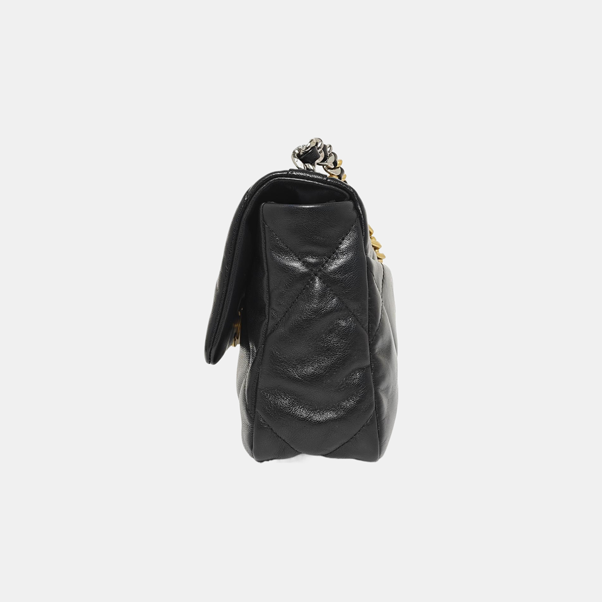 CHANEL 19 Small Quilted Lambskin Black