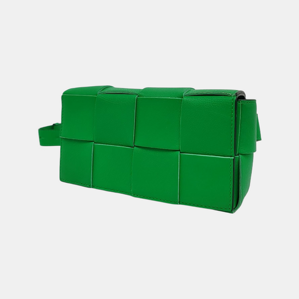 Authenticated pre-owned  Cassette Calfskin Green - Belt Bag at Looply