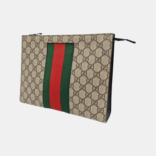 GG Supreme Monogram Coated Canvas Black