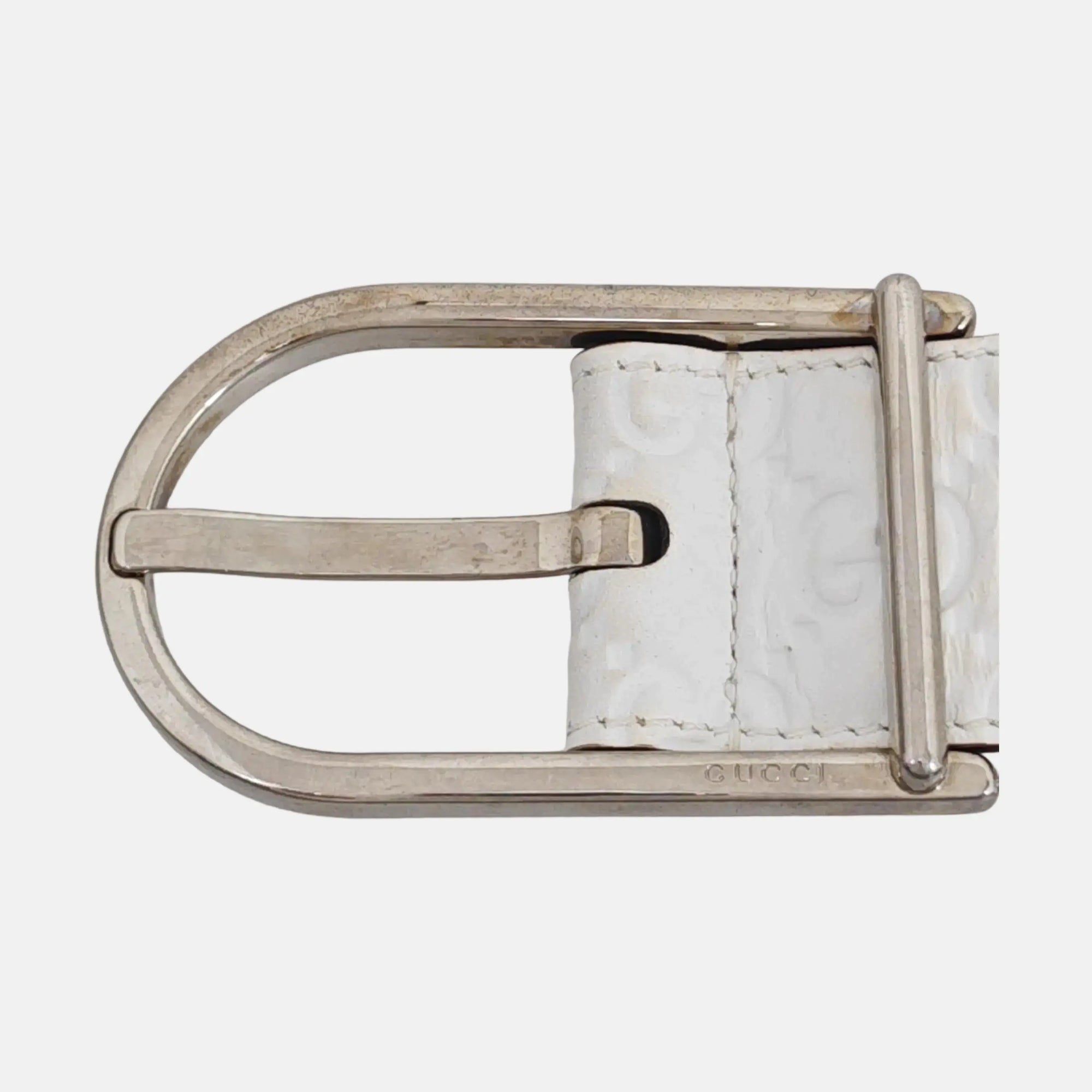Leather Belt White