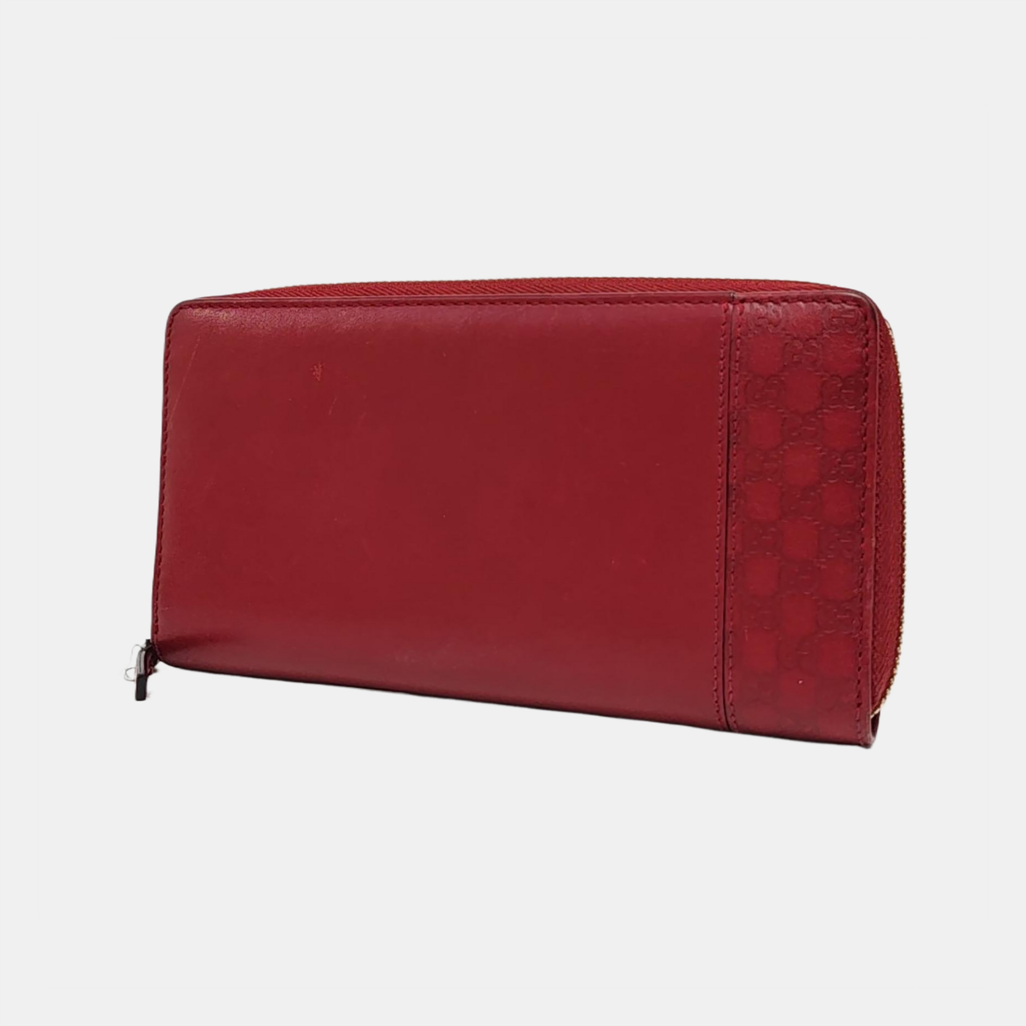 Monogram Calfskin Wallet Red