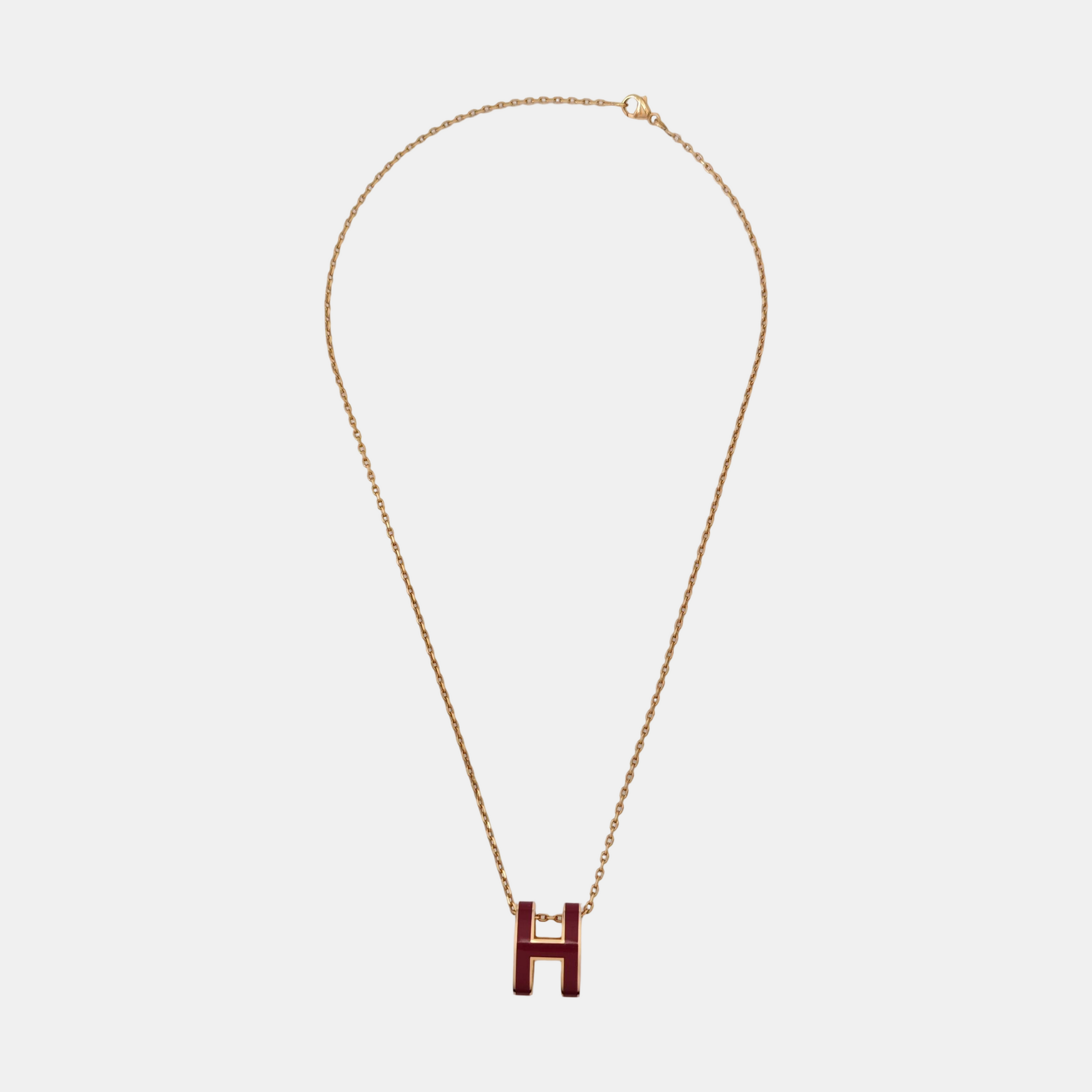 Pop H Metal Rose Gold Necklace