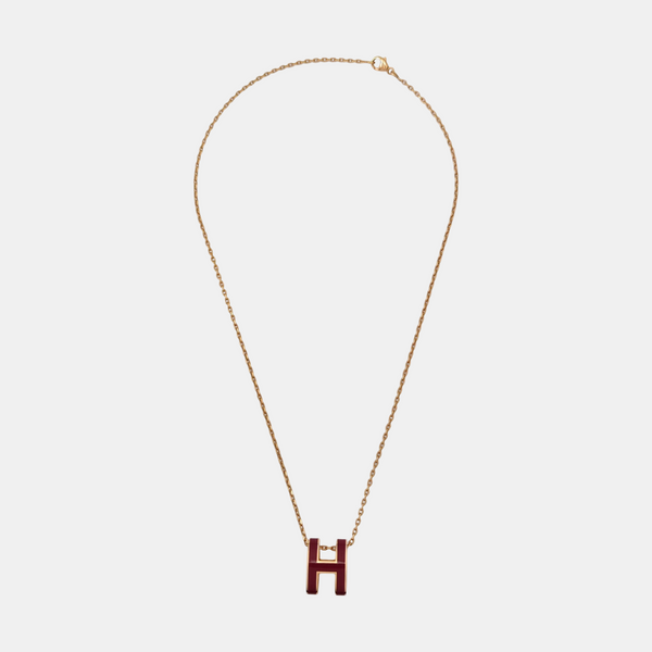 Pop H Metal Rose Gold Necklace
