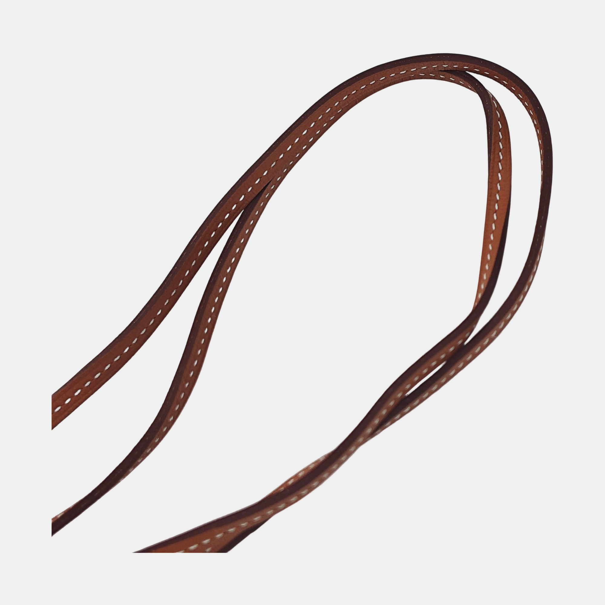 Leather Bag Charm Brown