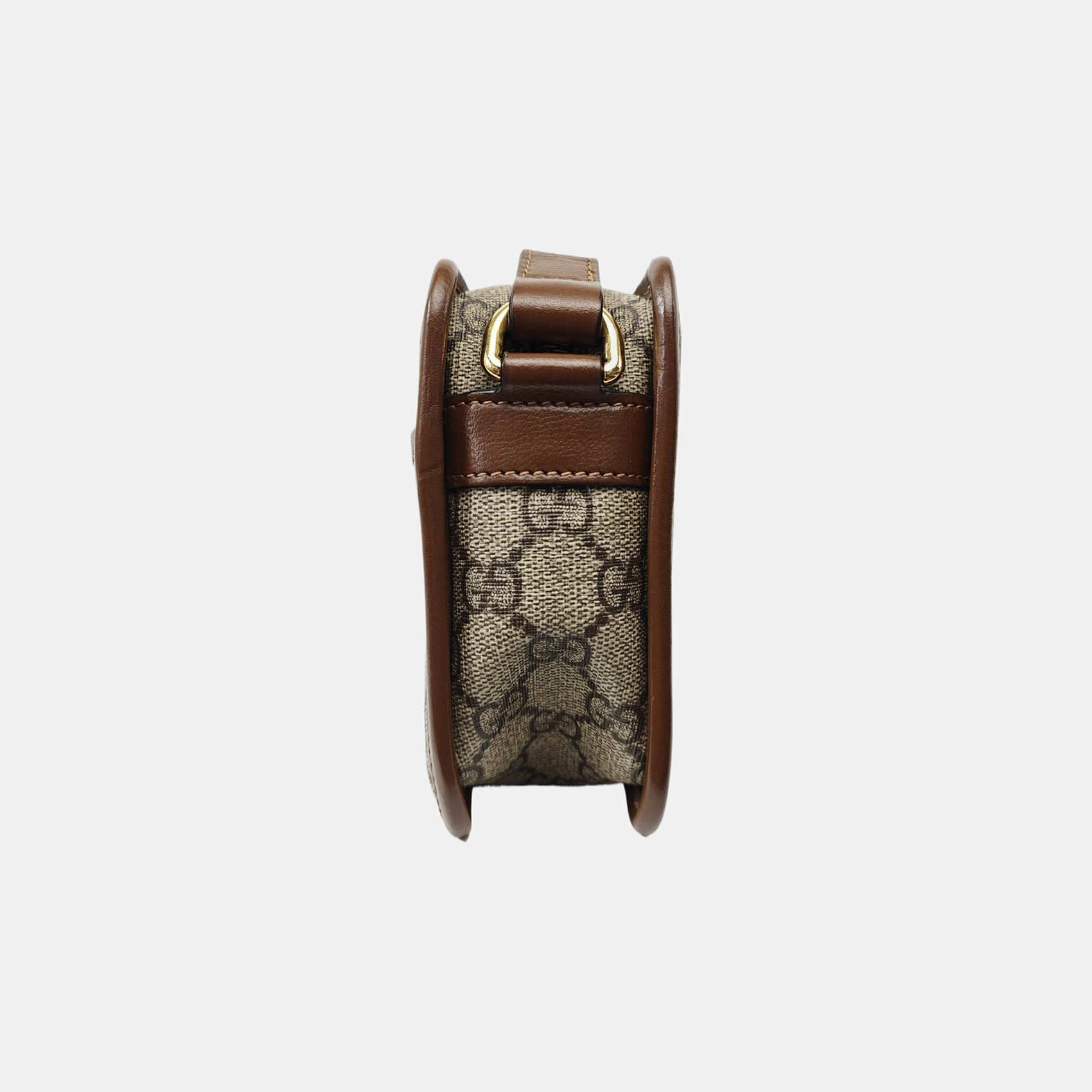 GG Supreme Mini Monogram Coated Canvas Beige