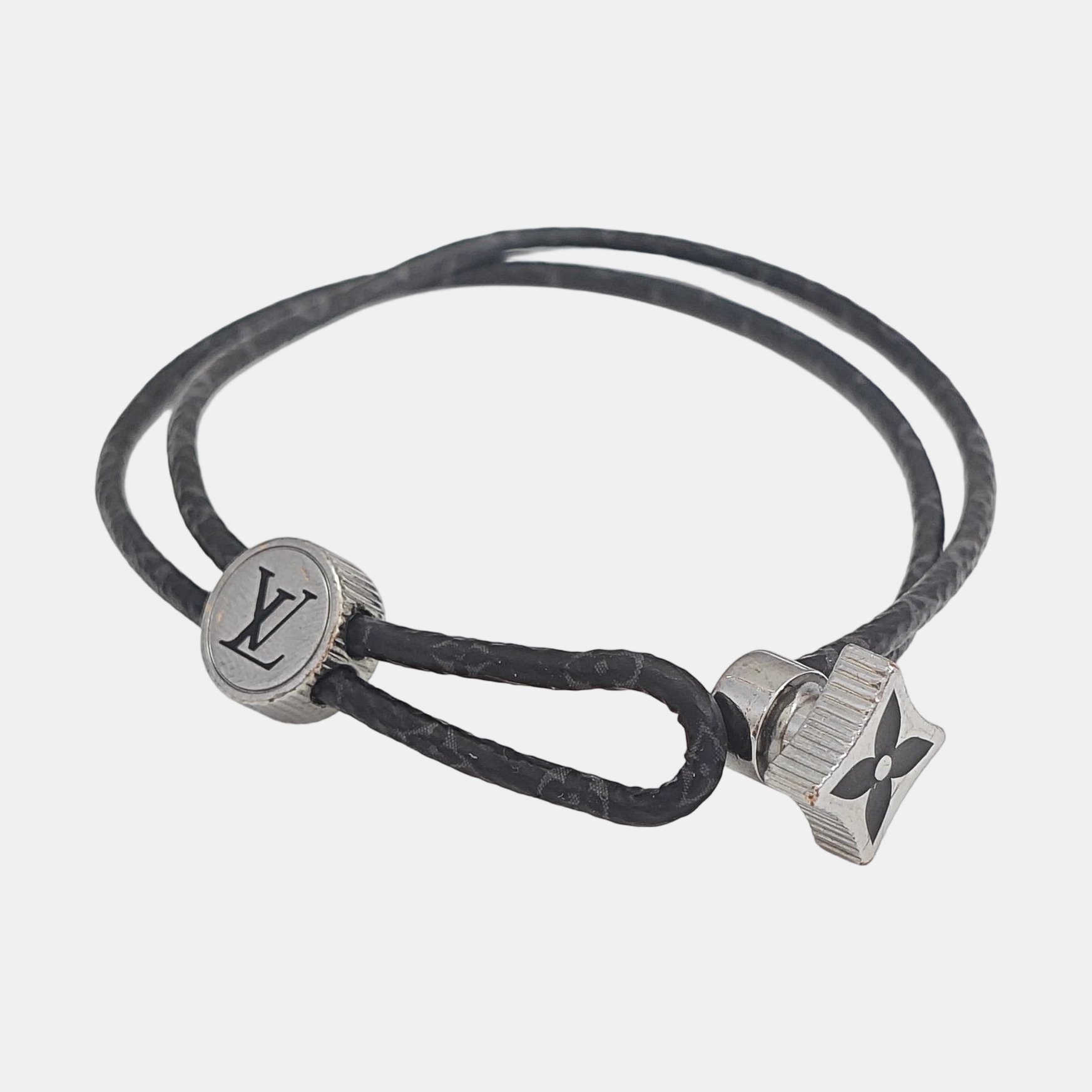 Coated Canvas Black Bangle