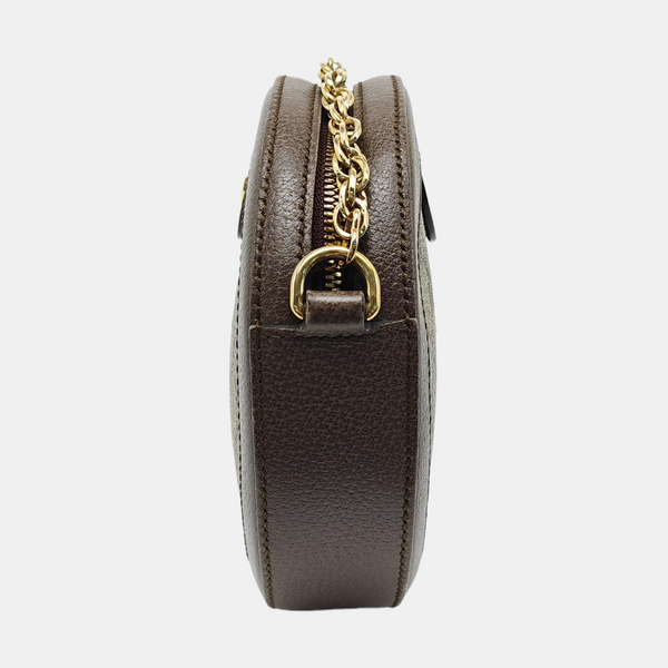 Ophidia Mini Monogram Coated Canvas Beige