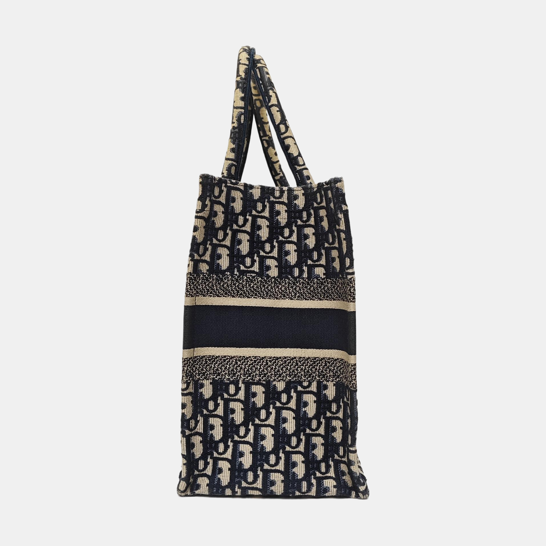 Book Tote Medium Oblique Canvas Blue