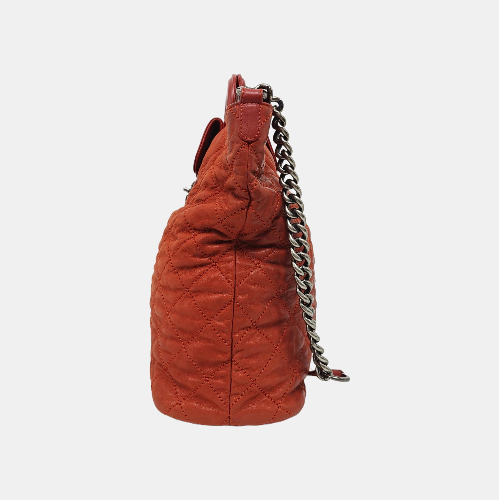 HAMPTONS CC Quilted Calfskin Red