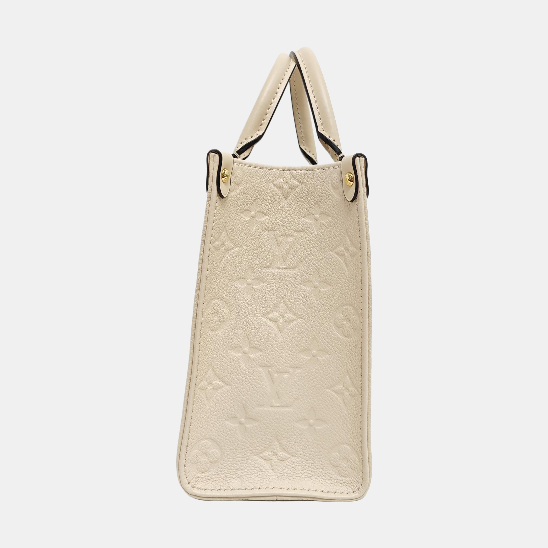 ONTHEGO PM Monogram Calfskin Beige