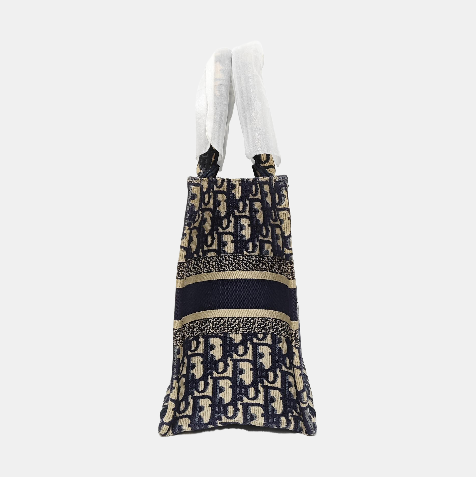 Book Tote Small Oblique Canvas Blue