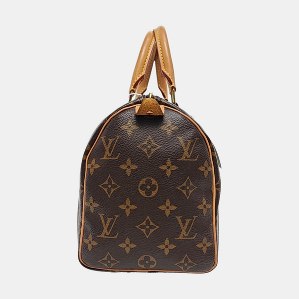 SPEEDY 25 Monogram Coated Canvas Brown
