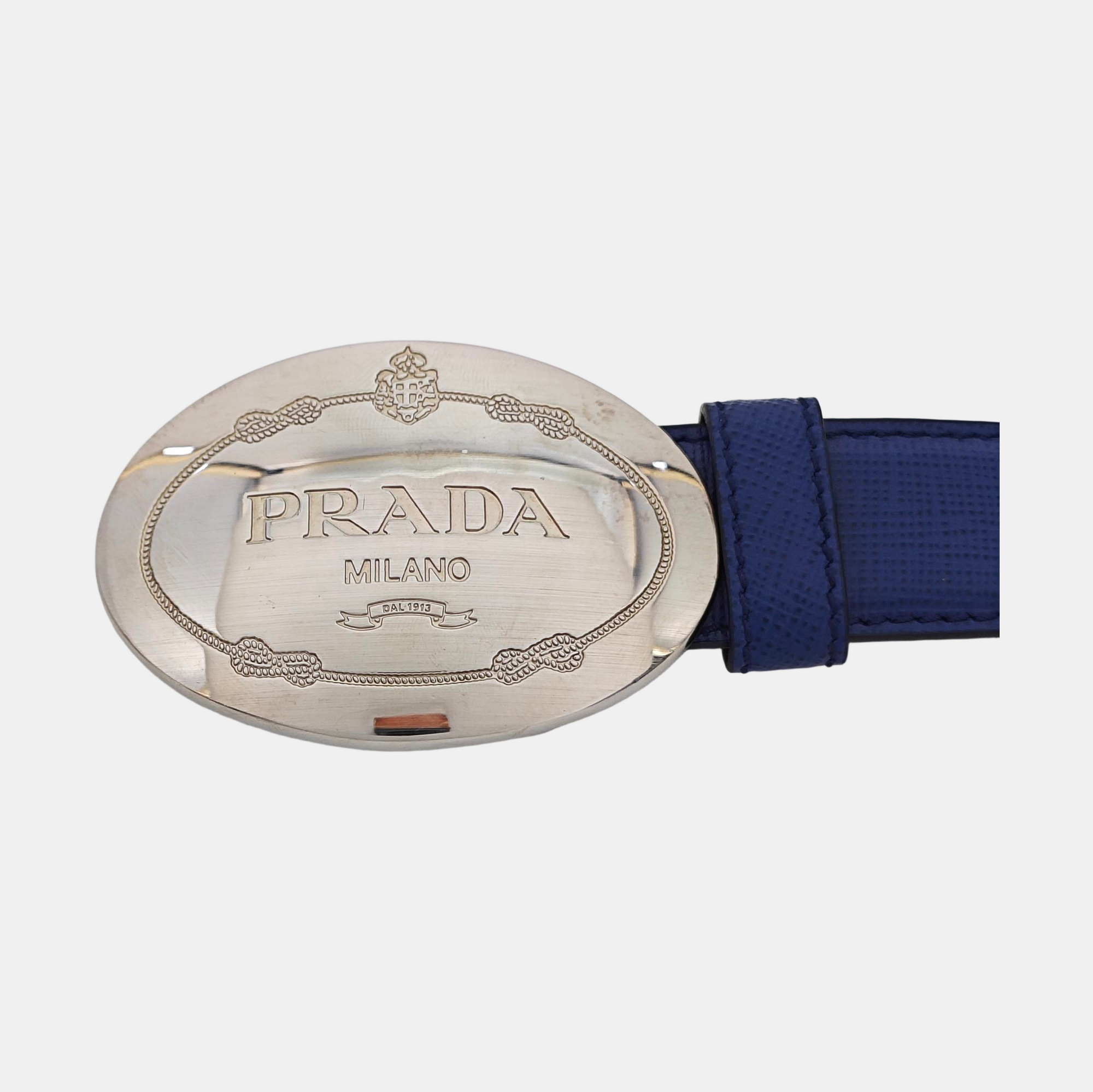 Leather Belt Blue