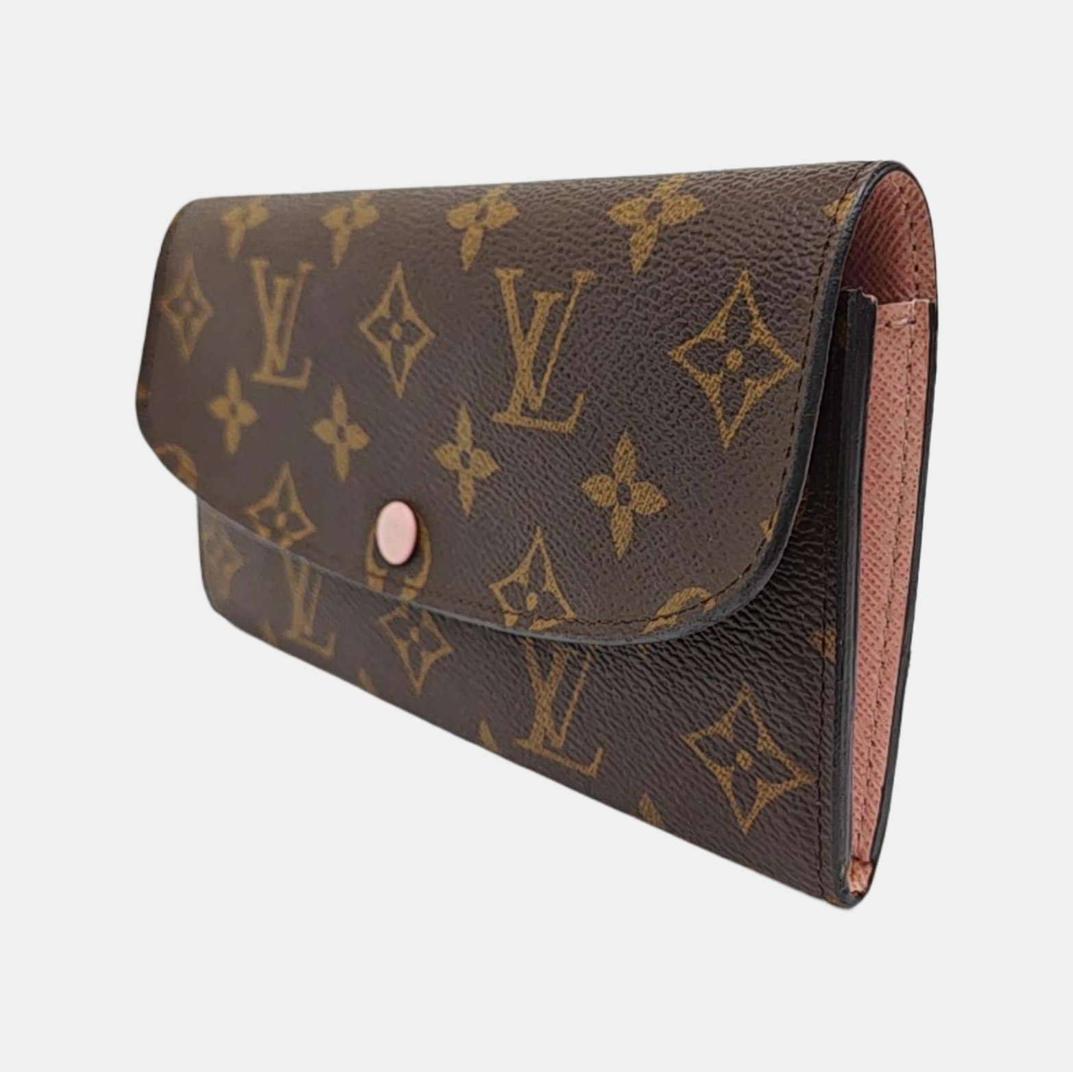 EMILIE Monogram Coated Canvas Brown Wallet