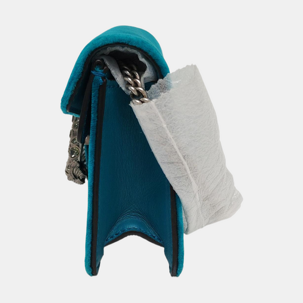 Authenticated pre-owned  Dionysus Super Mini Velvet Green - Shoulder Bag at Looply