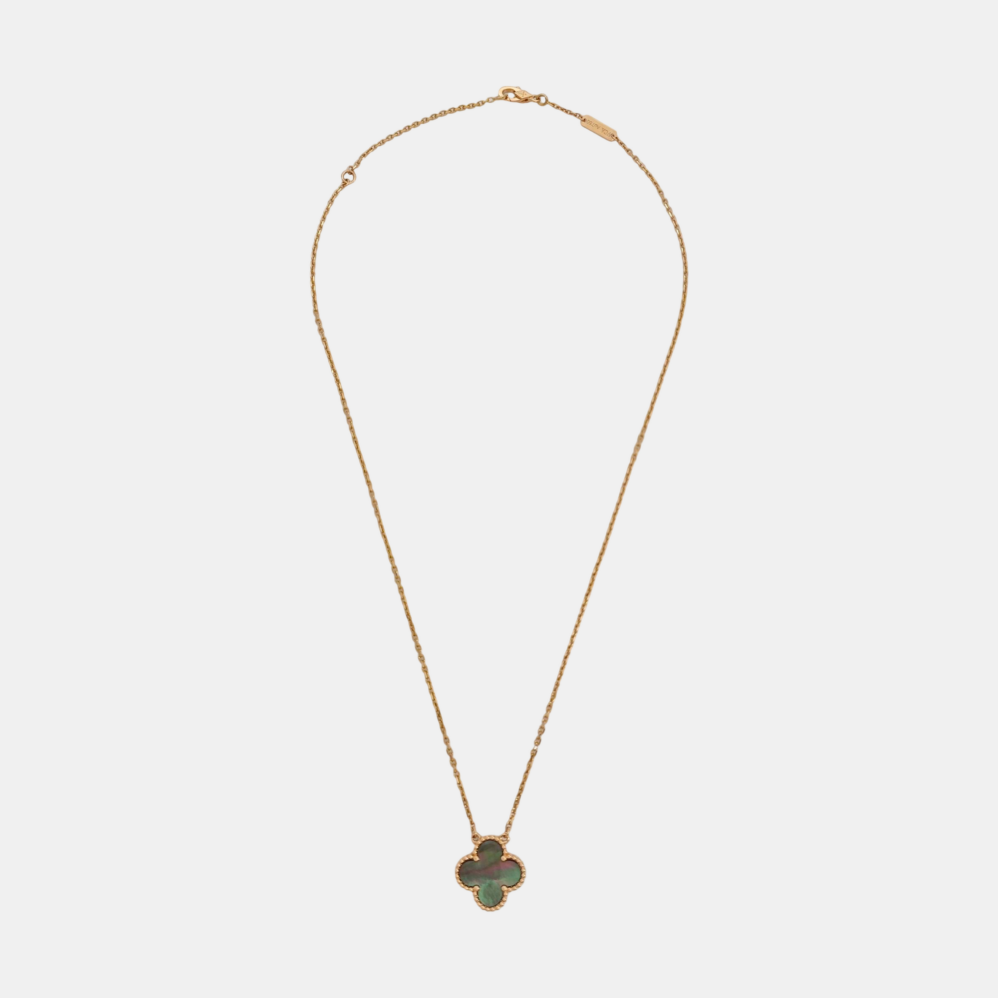 Vintage Alhambra 18k Rose Gold Necklace