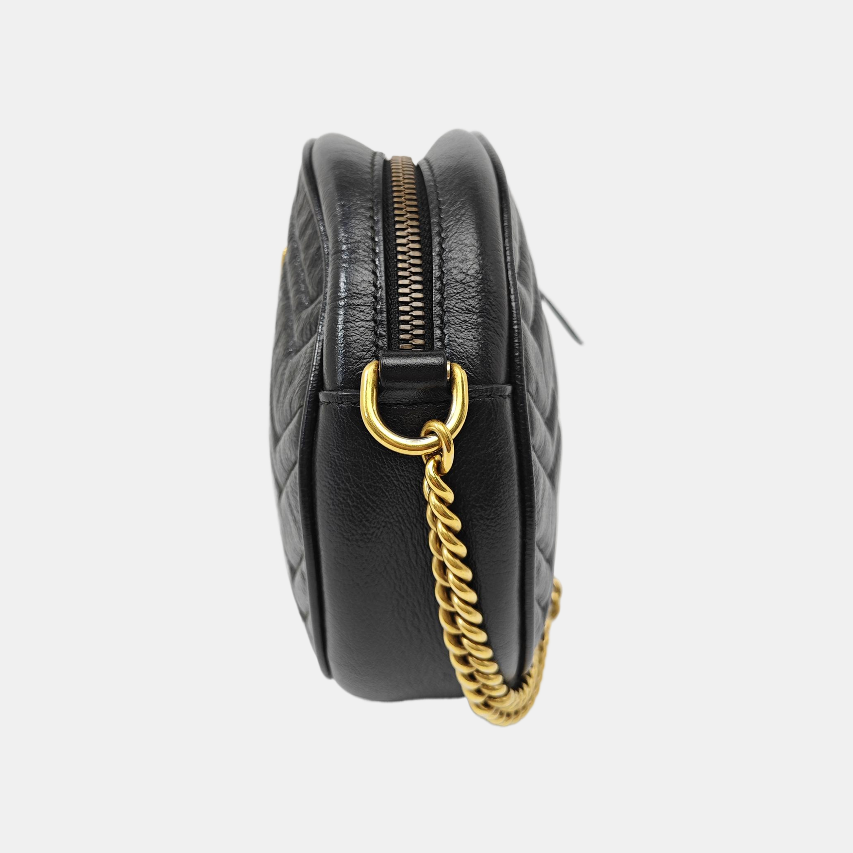 GG Marmont Mini Quilted Calfskin Black