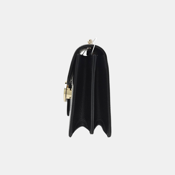 Interlocking G Small Calfskin Black