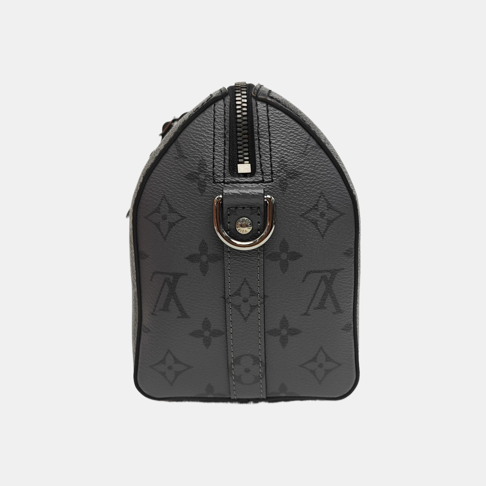 KEEPALL 25 Monogram Coated Canvas Black