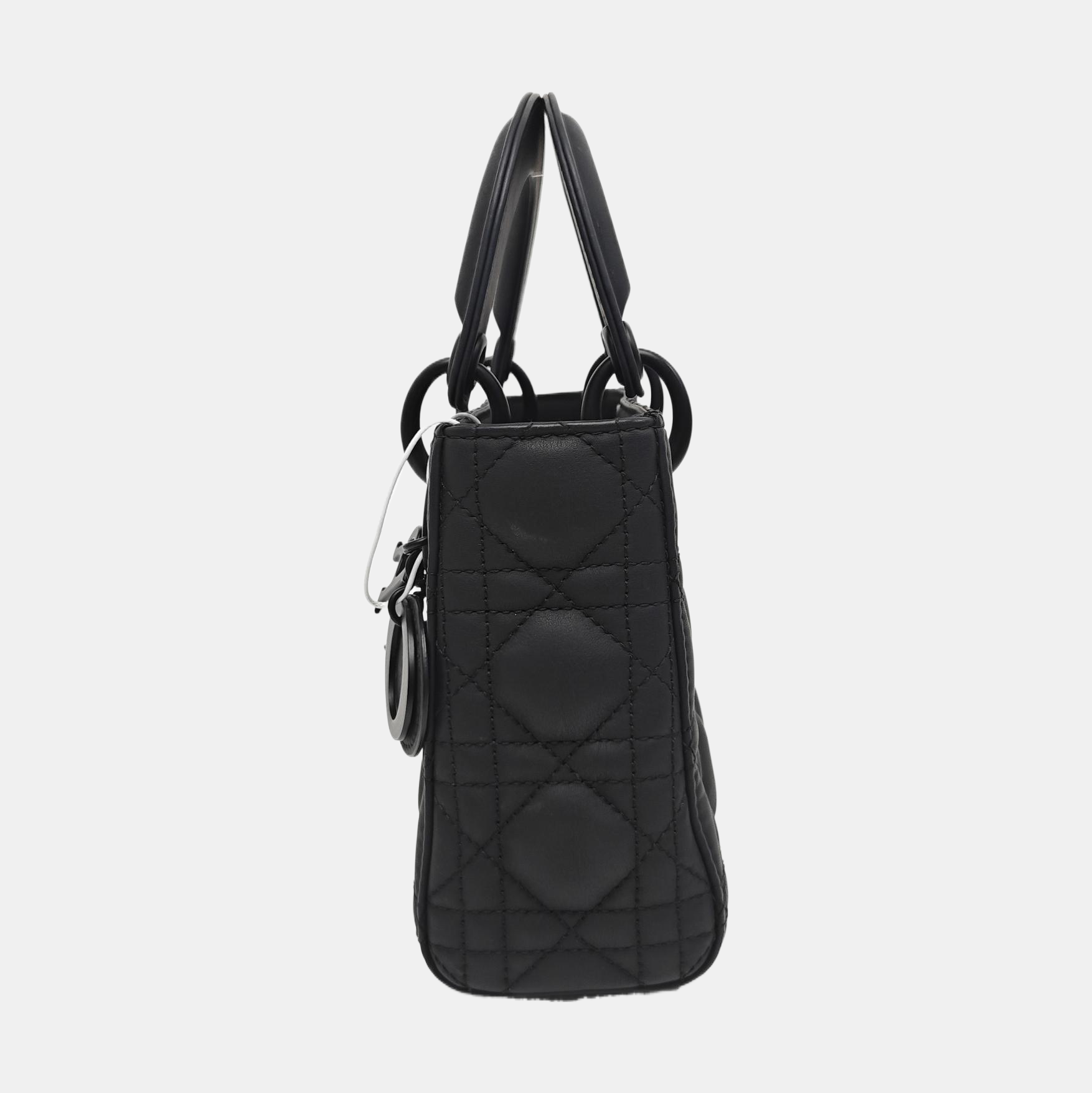 Lady Dior Mini Cannage Calfskin Black