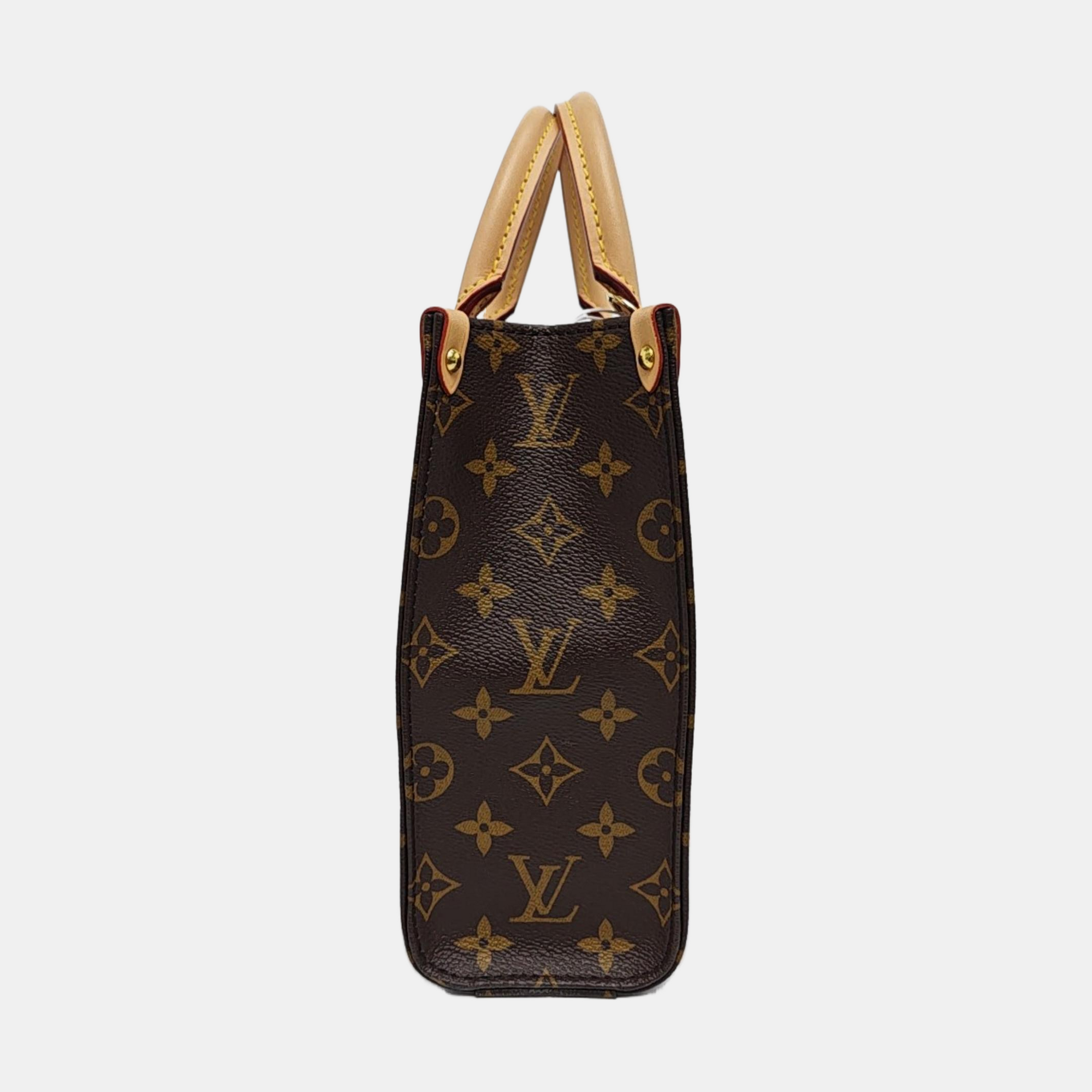 SAC PLAT BB Monogram Coated Canvas Brown