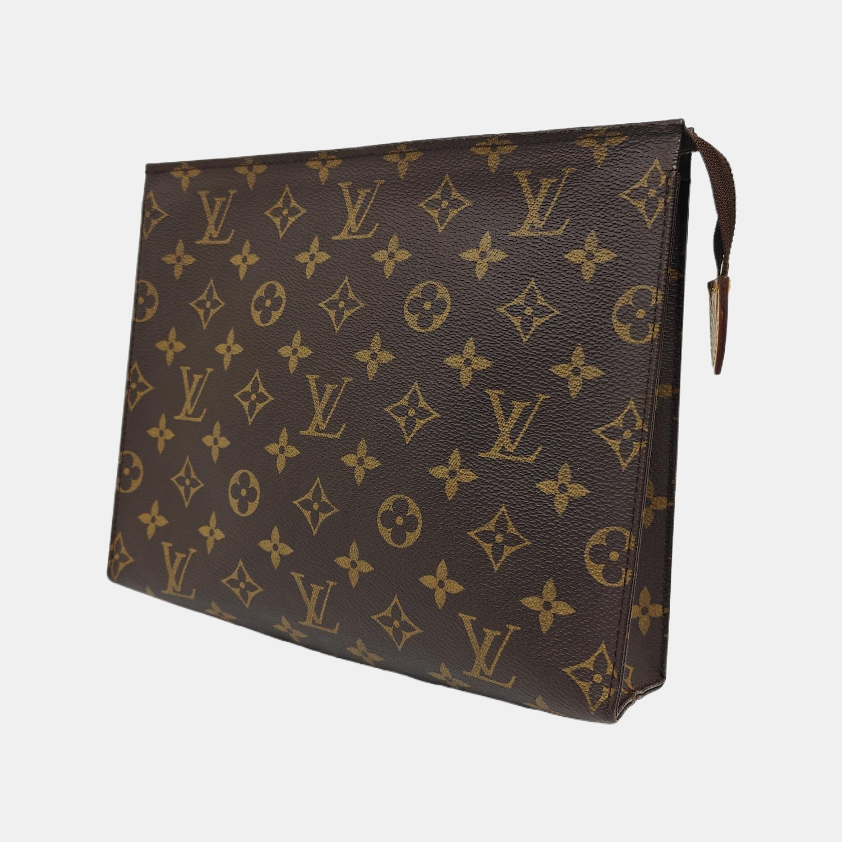 TOILET POCKET 26 Monogram Coated Canvas Brown