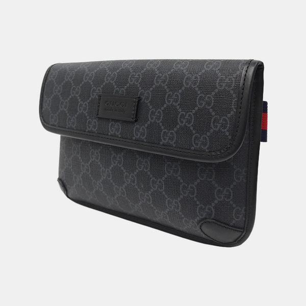 Neo Vintage Monogram Coated Canvas Black