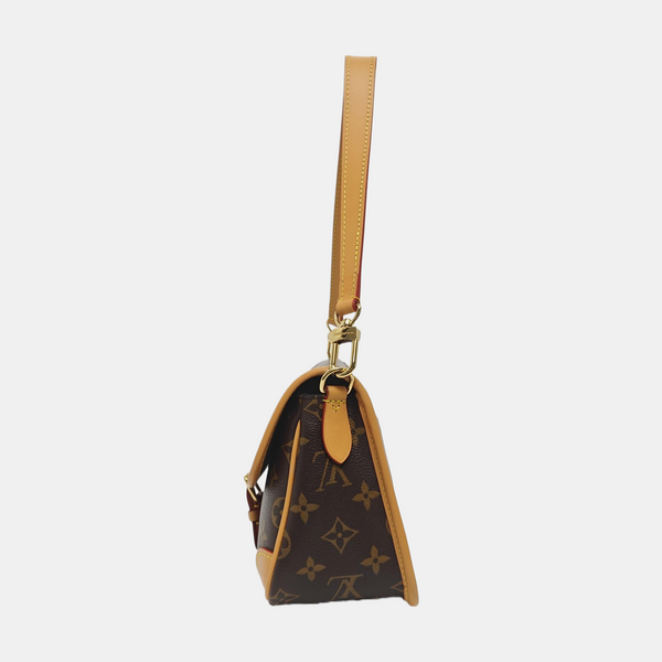 DIANE Monogram Coated Canvas Brown