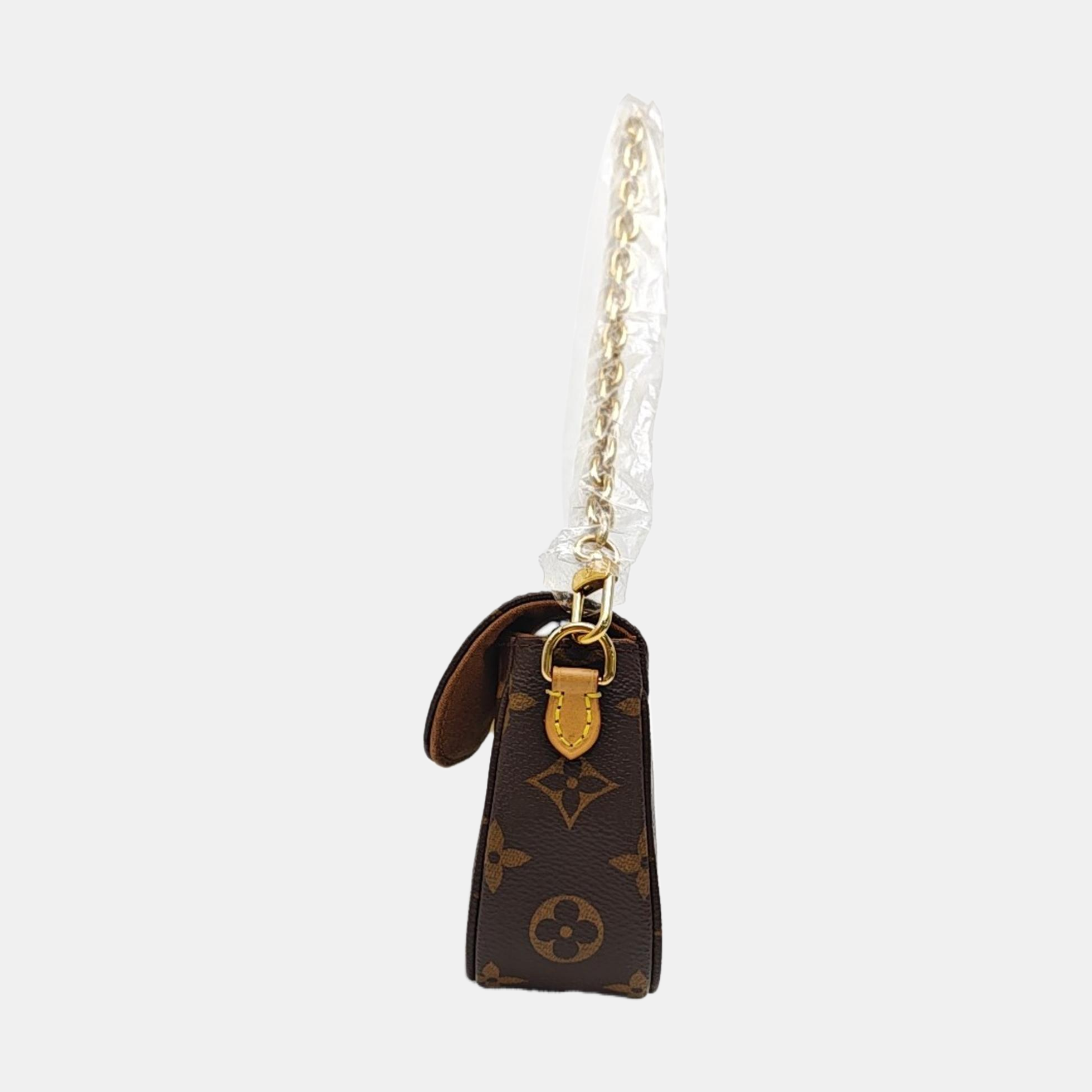 IVY Monogram Coated Canvas Brown