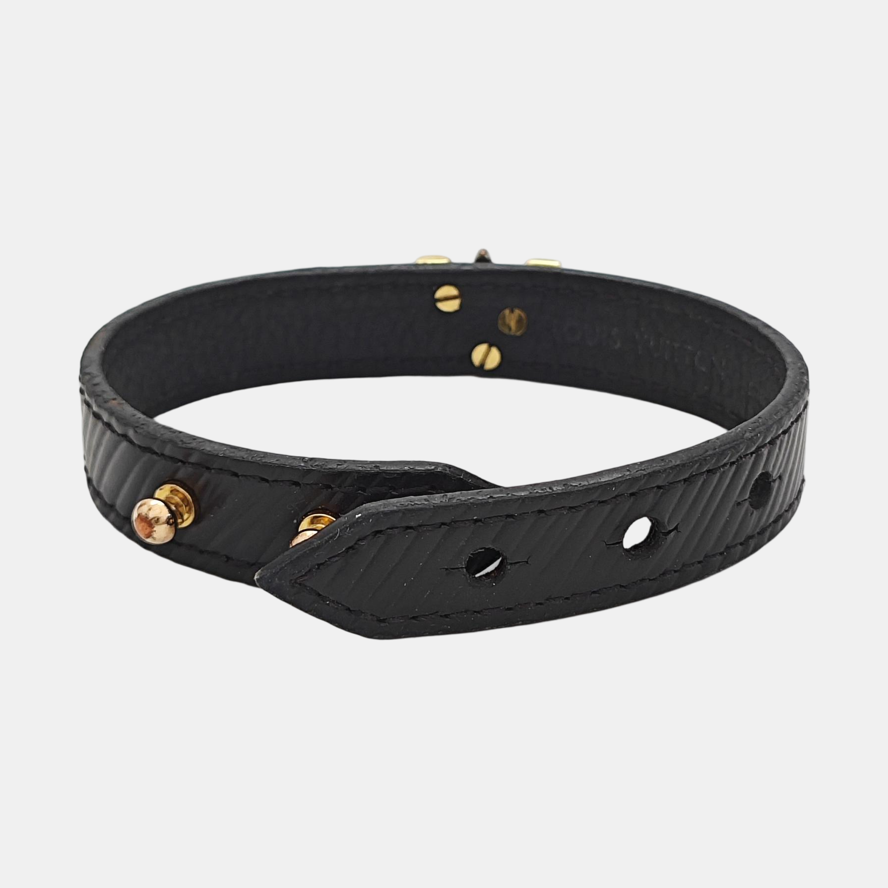 Leather Black Bangle