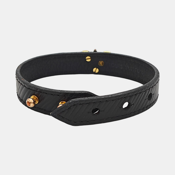 Leather Black Bangle