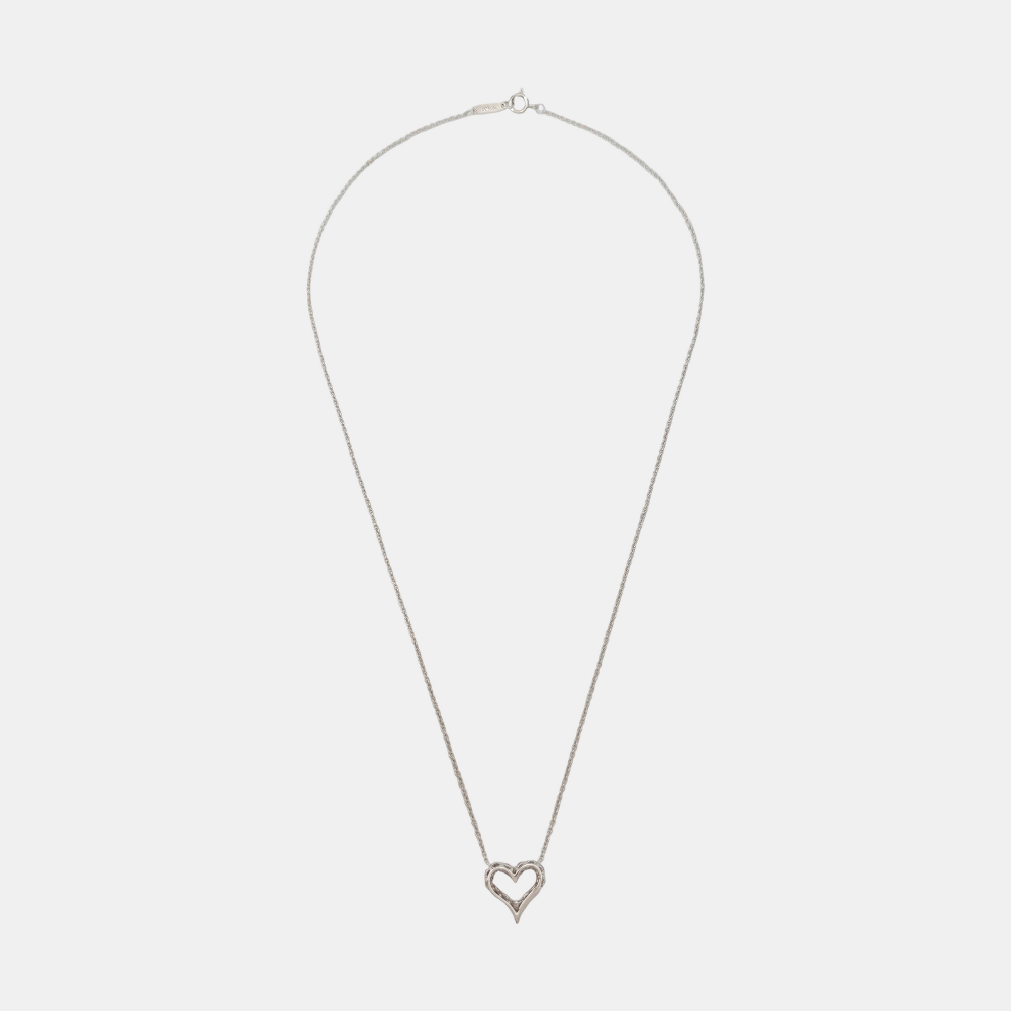 Tiffany Hearts Platinum 950 Silver Necklace