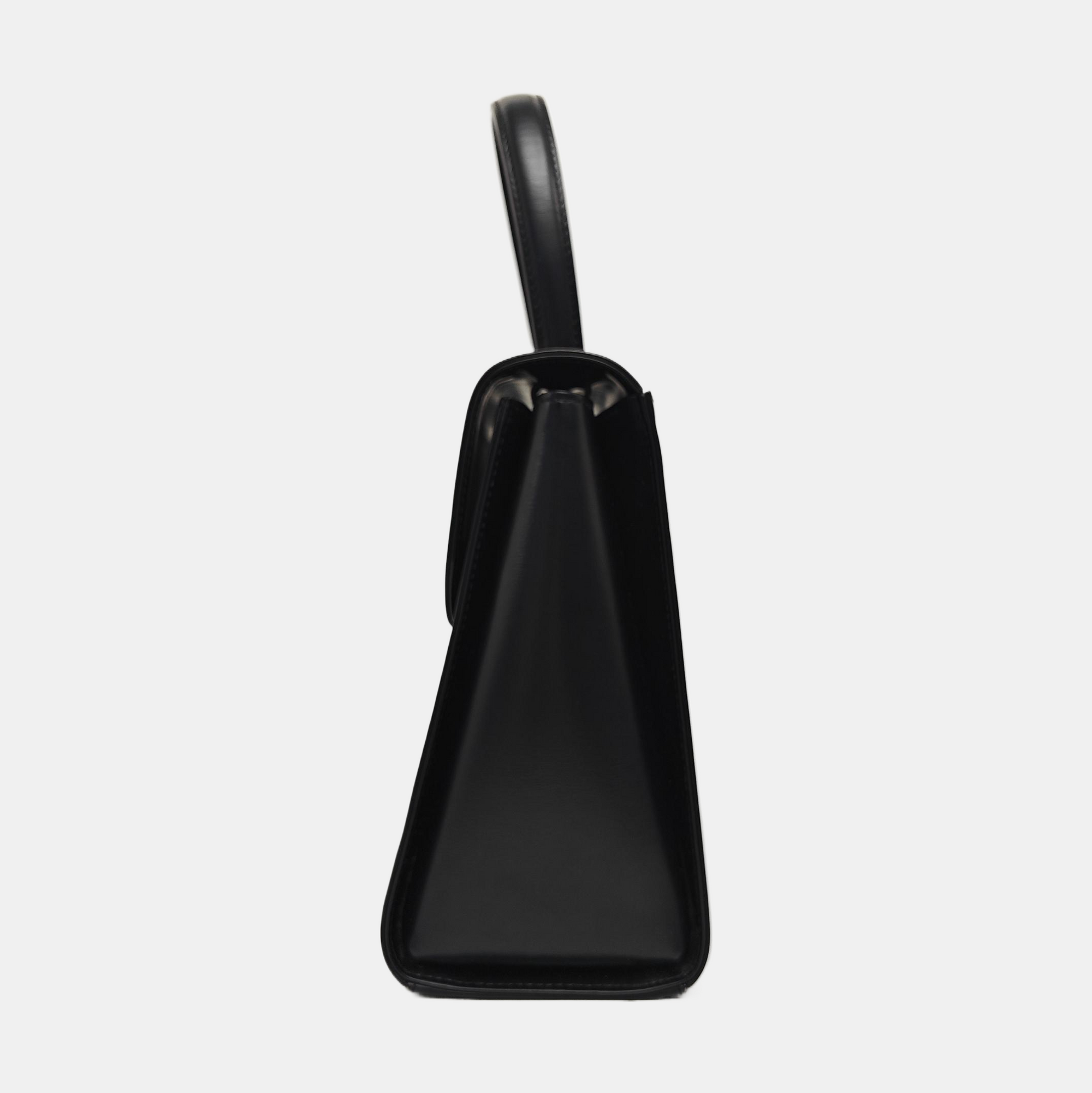 Calfskin Shoulder Bag Black