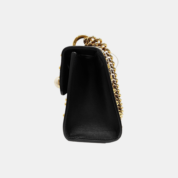 Padlock Small Calfskin Black