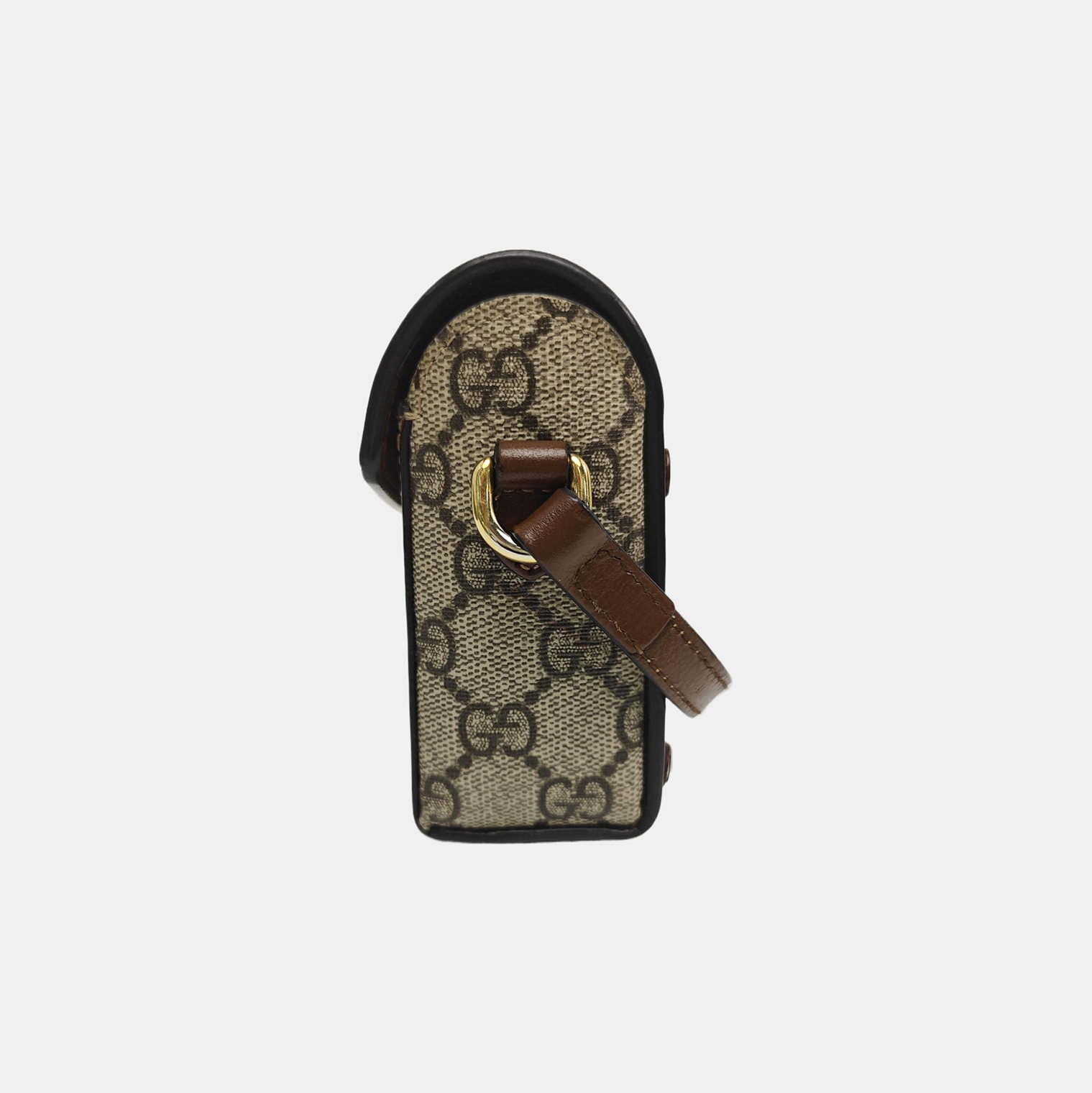 Horsebit 1955 Mini Monogram Coated Canvas Beige