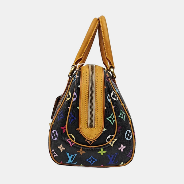 LV × TM PRISCILLA Monogram Coated Canvas Black
