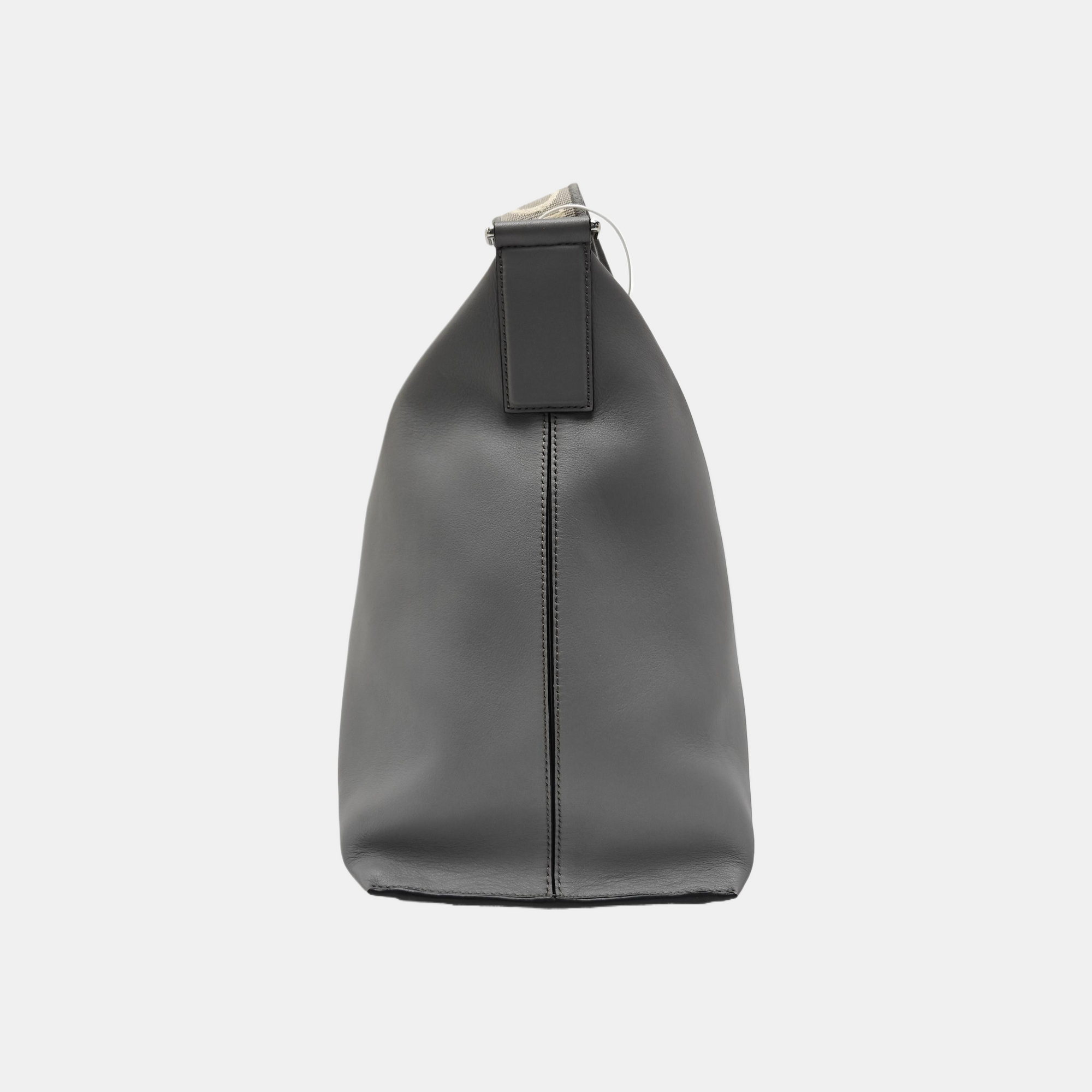 Calfskin Shoulder Bag Gray